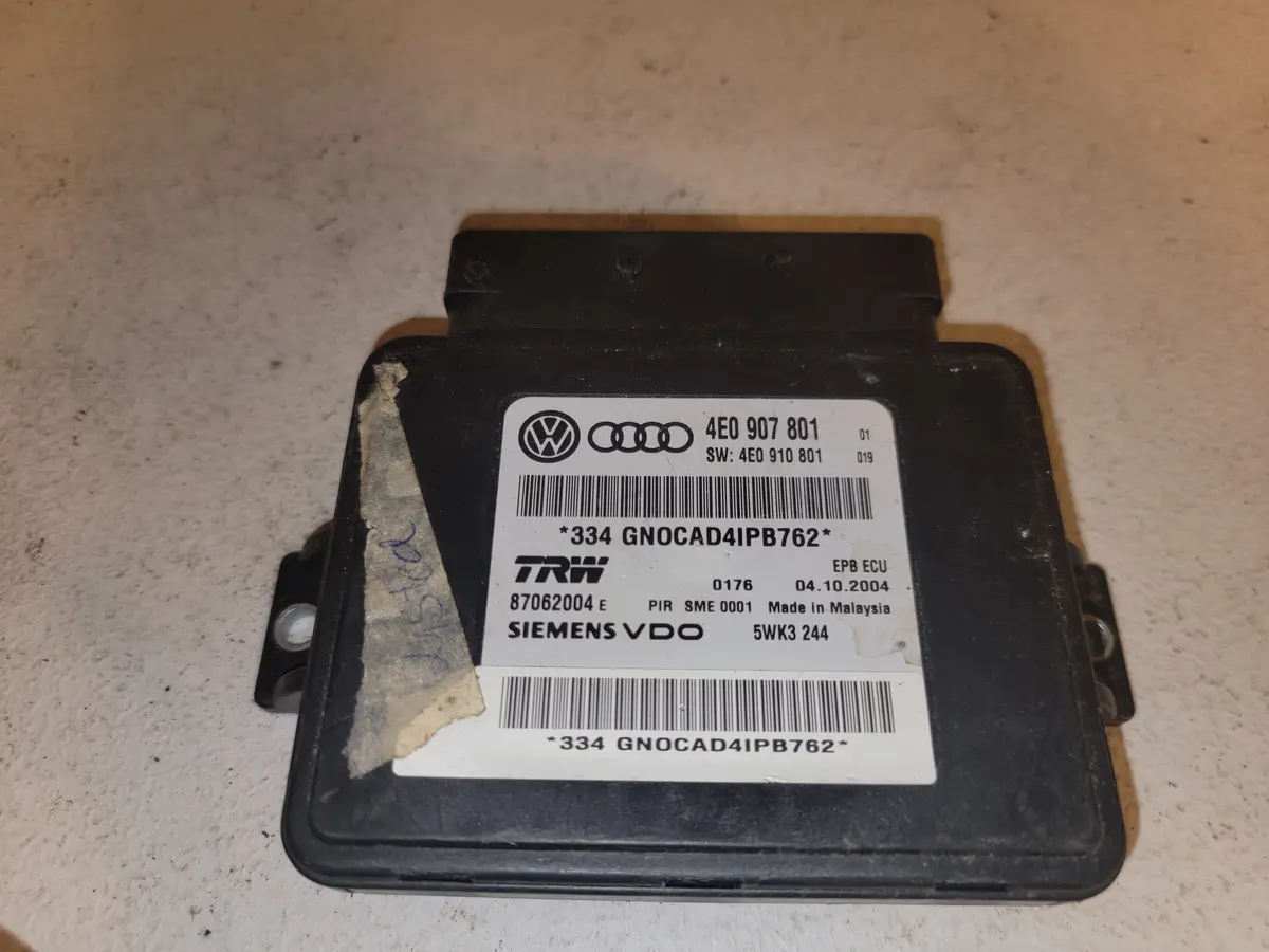 04 - 06 Audi Genuine Electric Control Unit Ecu 4E0 907 801 A 4E0907801a 32620018A Oem 1