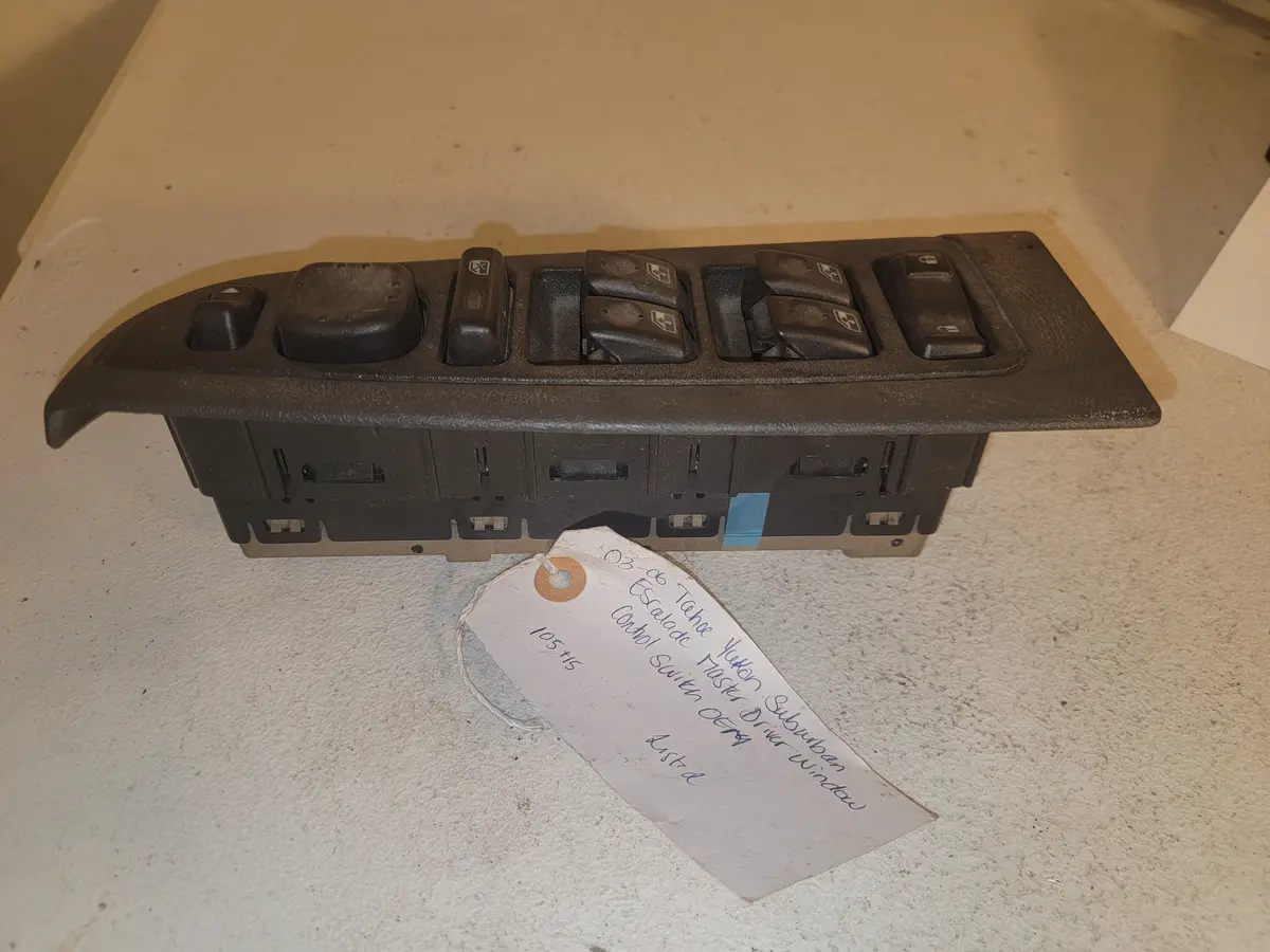 03-06 Chevy Silverado/Gmc Sierra Master Window Control Switch Oem Shale 15181221 1