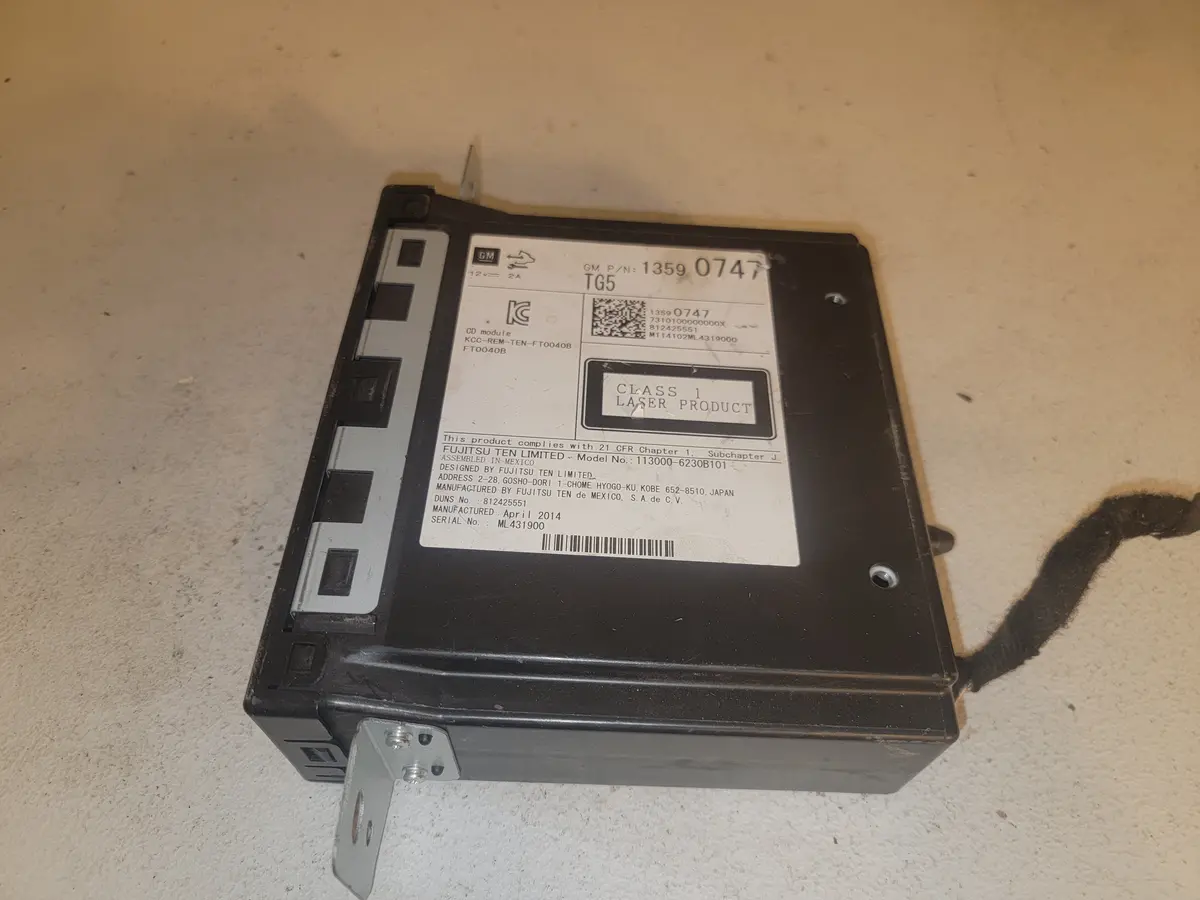 2014 14 Silverado Sierra Dash Radio Cd Audio Disc Changer Player 13590747 Oem 1