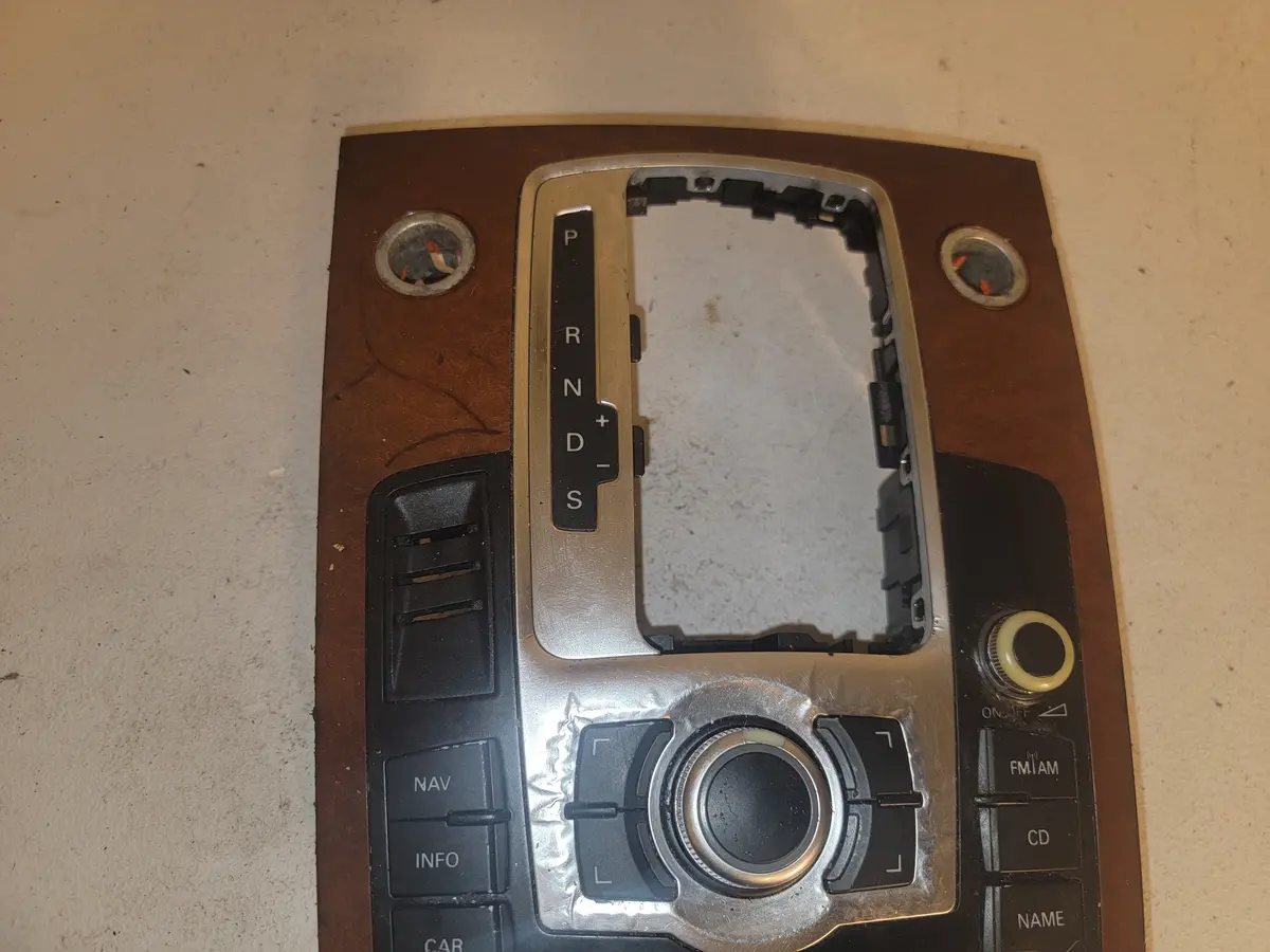 2007-09 Audi Q7 4L Oem Mmi Multimedia Radio Player Switch With Bezel Cover Trim 1