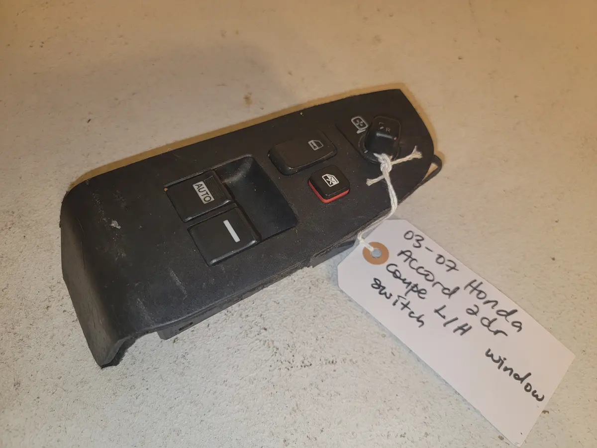 03-07 Honda Accord 2Dr Coupe Left Hand Window Switch Oem 1