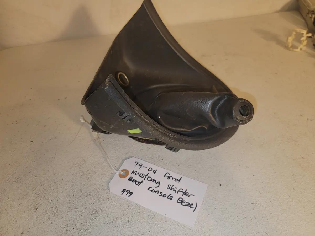 99-04 Ford Mustang Shifter Boot Console Bezel Oem 1