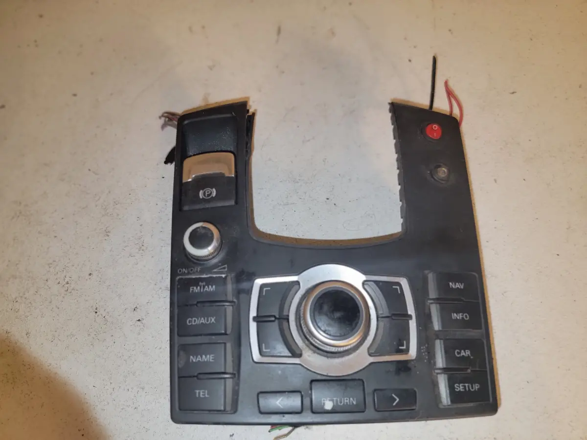 2007-2009 Audi S8 Center Console Navi Multimedia Switch Shifter Trim Bezel Oem 1
