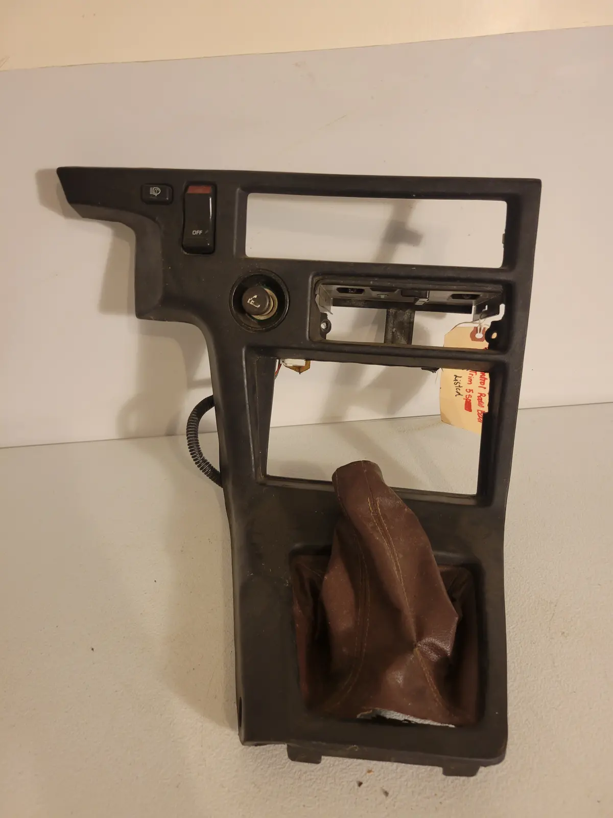 87-92 Toyota Supra Climate Control Radio Bezel Shifter Trim 5Sp Boot Oem 1