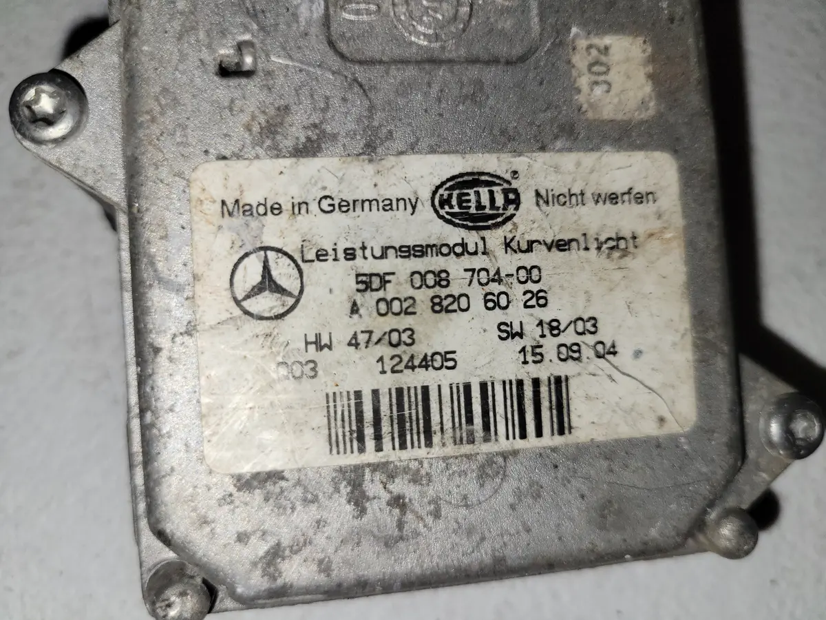 Mercedes Xenon Headlight Afs Control Module 5Df 008 704-00 / A 002 820 60 26 Oem 1