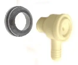 Brake Booster Check Valve, New, All, 64-88 Cars 1