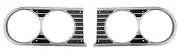 Headlight Bezels, Pair, New, 64 Chevelle 1