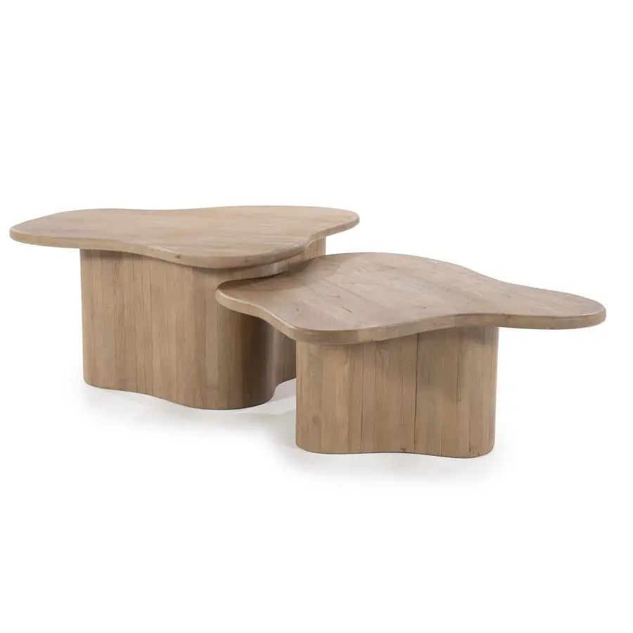 Salontafel Set Fall Lichtbruin 1