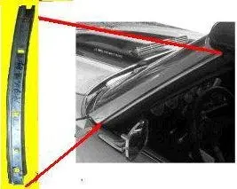 Pillar Weatherstrip Channel ,Convert Left 68 A-Body 1