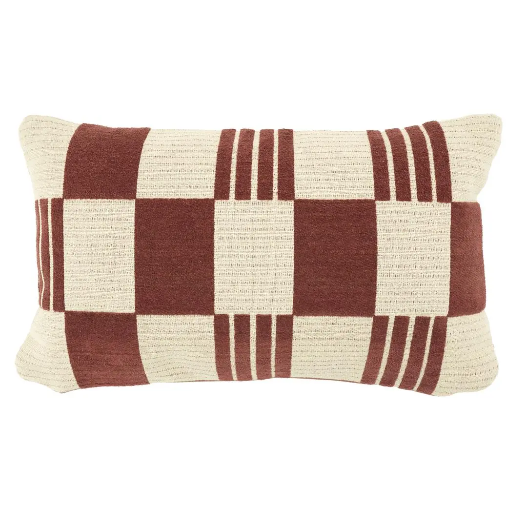 Kussen Rechthoek Twist - Burgundy 1