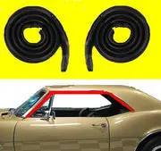 Roofrail Weatherstrips, New Pair Hardtop 64-65 Gm A-Body 1