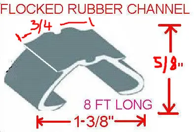 Tailgate Glass Channel Weatherstrips ,W- Shaped Profile 1