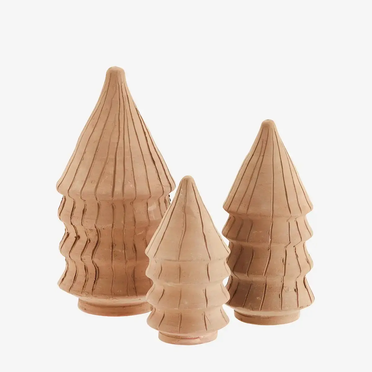 Terracotta Kerstboom - Set Van 3 1