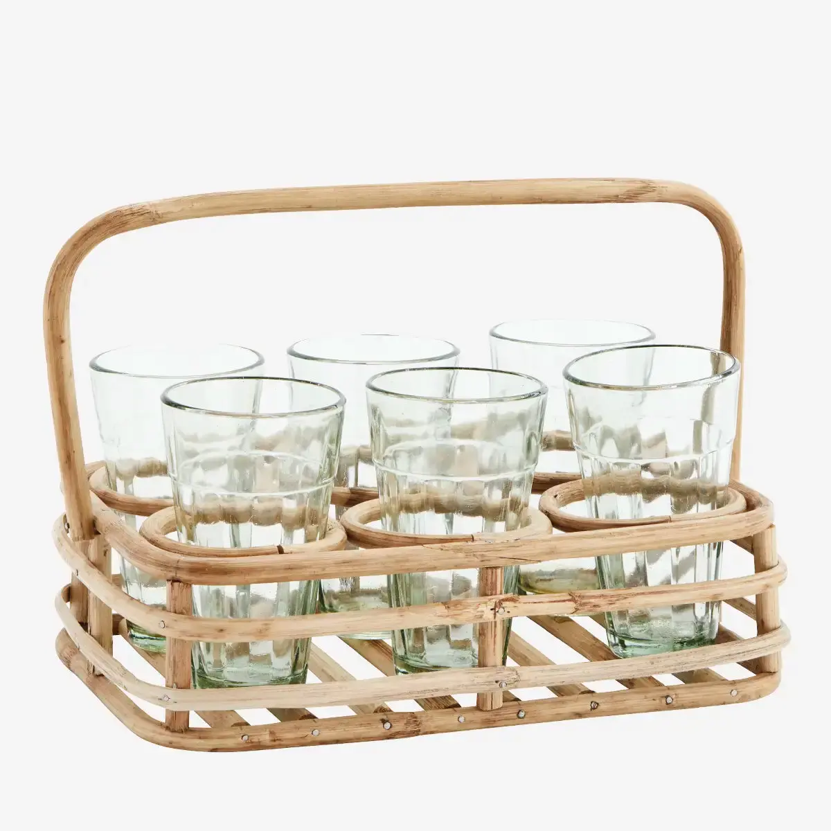 Bamboe Houder Incl. 6 Glaasjes 1