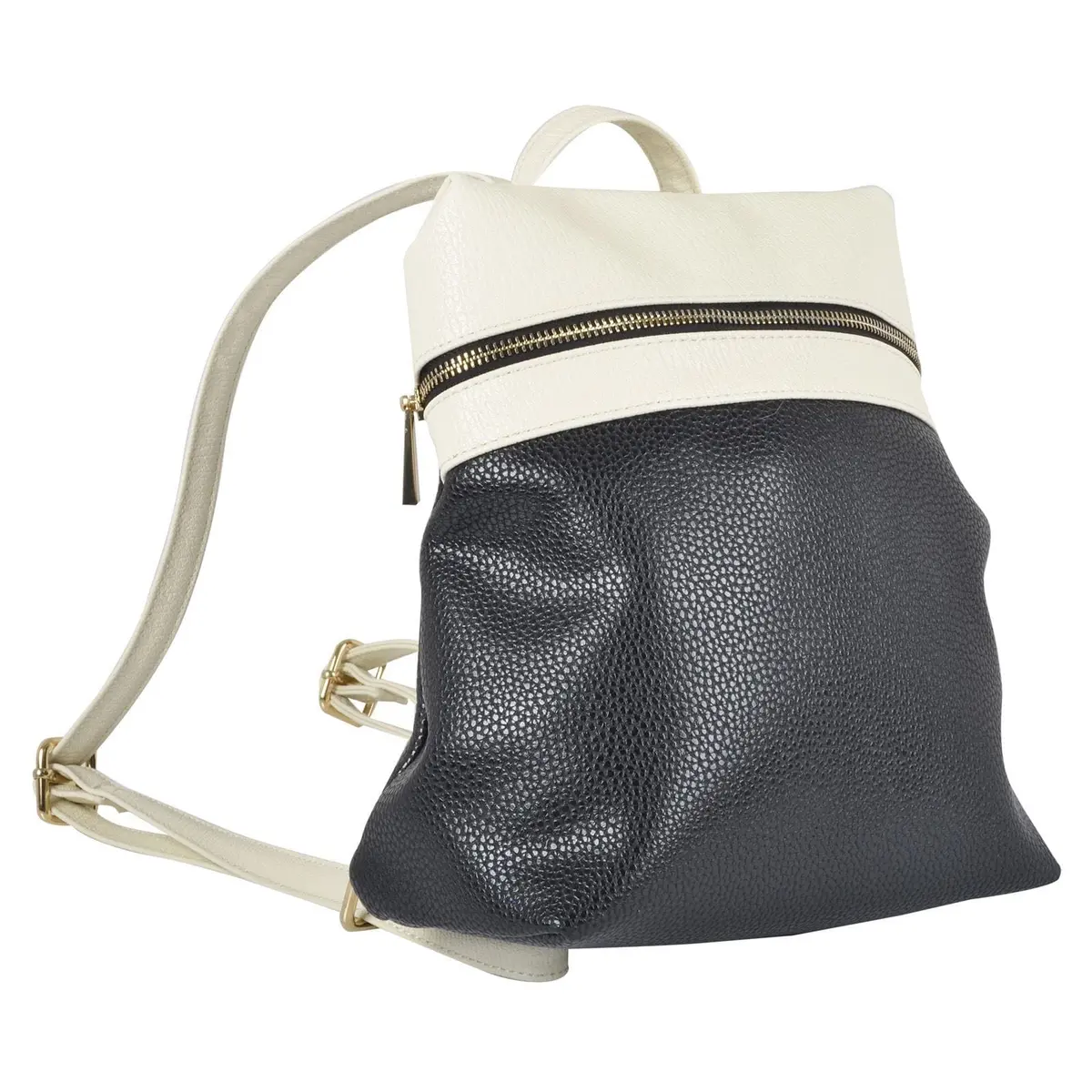 Womens Nevada Faux Leather Fashion Backpack With Thin Straps 1