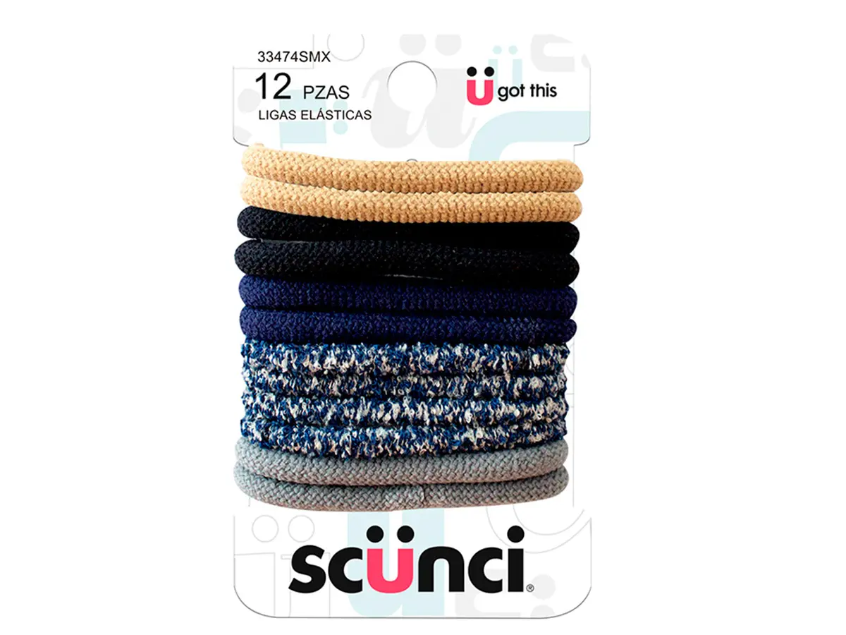 Ligas Boucle Multicolor 12 Pzas - Outlet Scunci 1