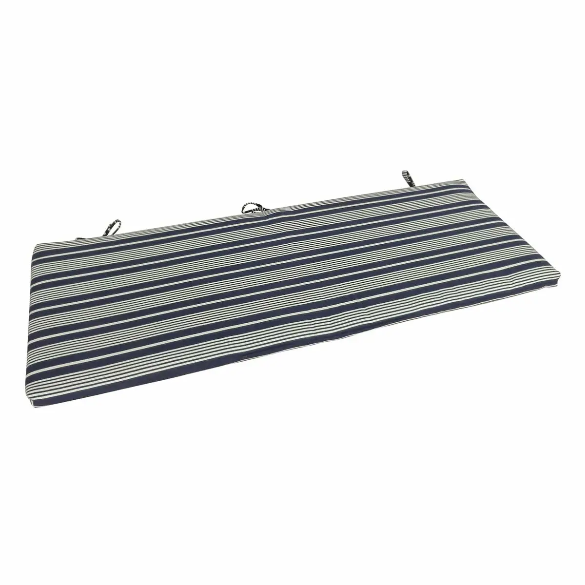 Long Bench Cushion Nautical Stripe Garden Seat Pad 41 X 110Cm 1