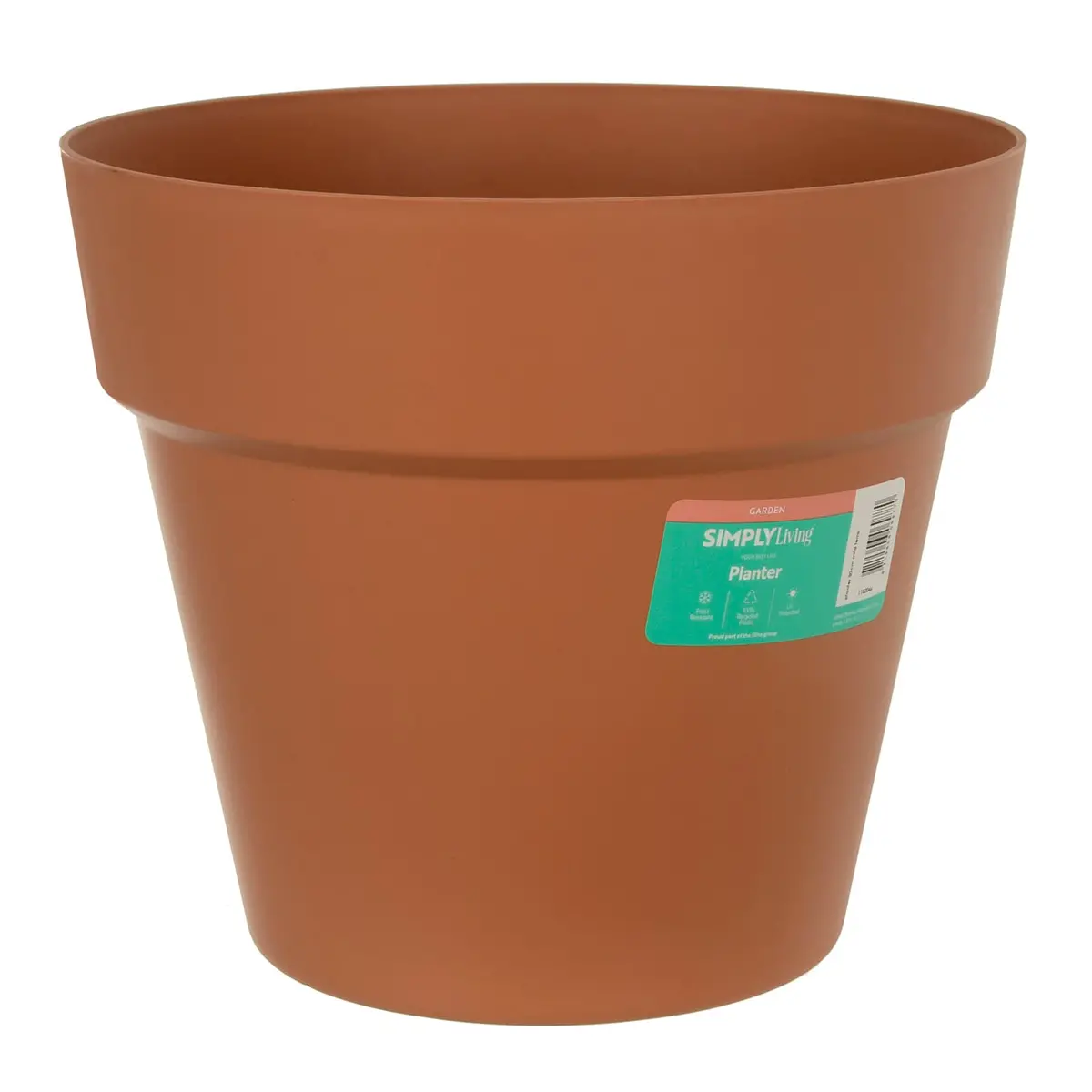 Simply Living Round Planter Basic Plant Pot 100% Recycled Plastic 1