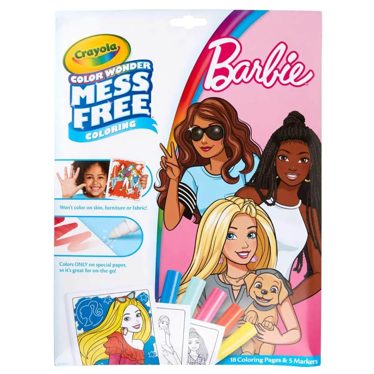 Crayola Color Wonder Mess Free Colouring 18 Pages With 5 Markers 1