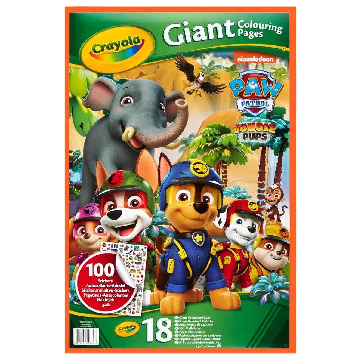 Crayola 18 Giant Colouring Pages With 100 Stickers 33 X 49Cm 1