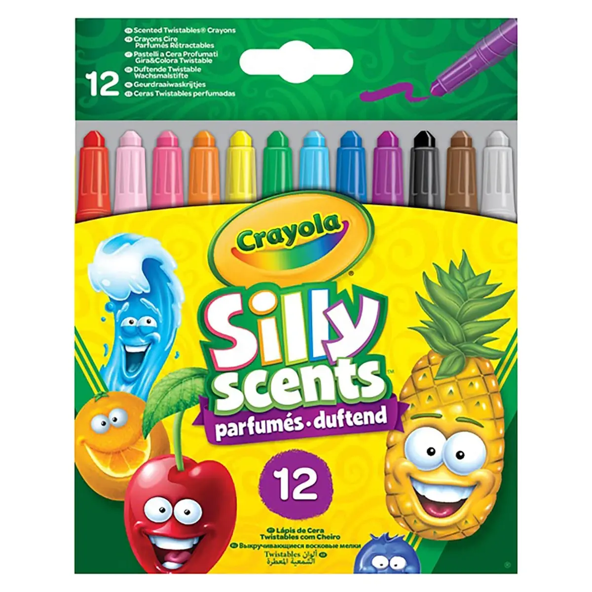 Crayola Silly Scents Pack Of 12 Scented Mini Twistable Crayons 1