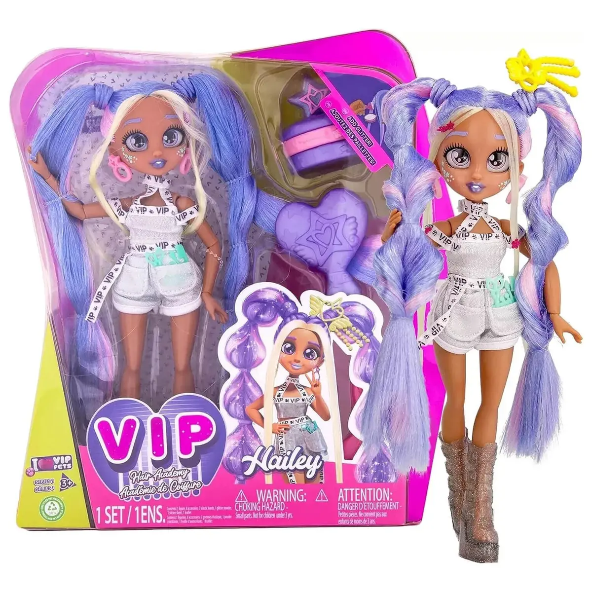Vip Girls Hair Academy Doll Series 1 Activity Set Style Play 26Cm 1
