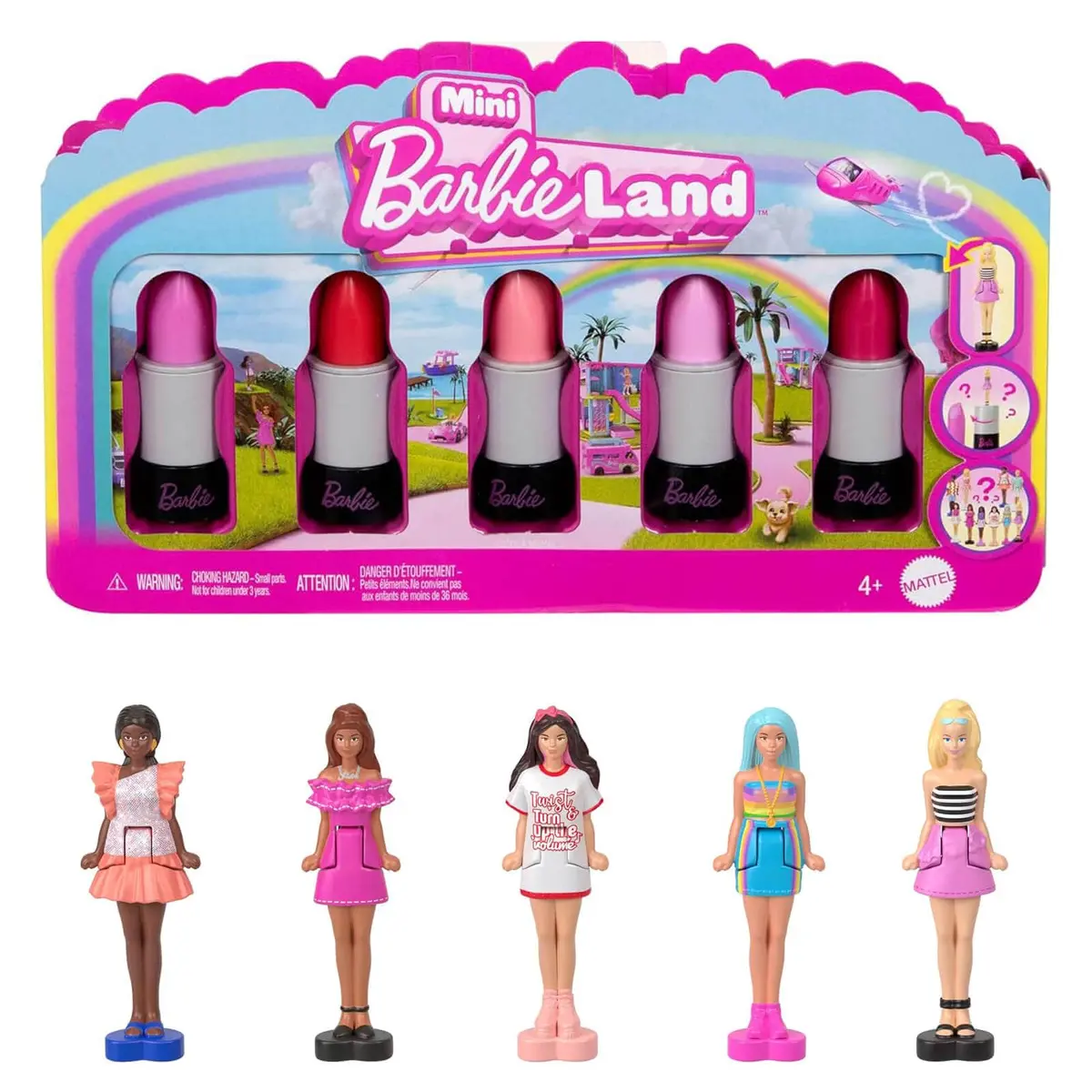 Mini Barbieland Doll Reveal Set Colour Change 4Cm Figures 1