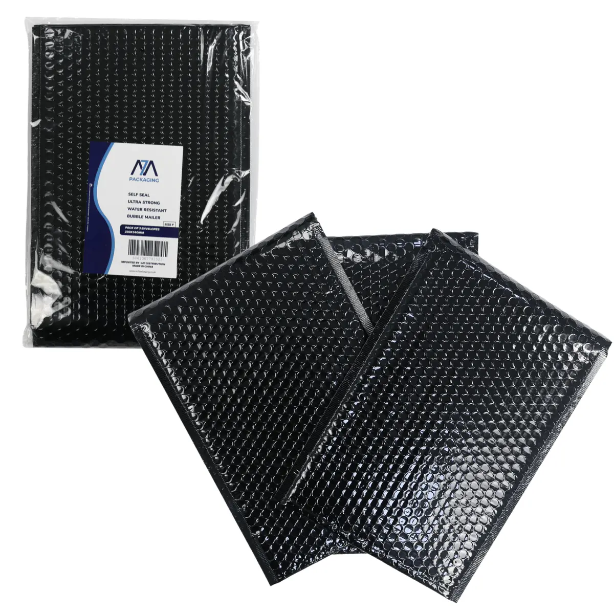 3 Pack Bubble Mailer Envelopes Self Seal Package Padded 230 X 340 Mm 1