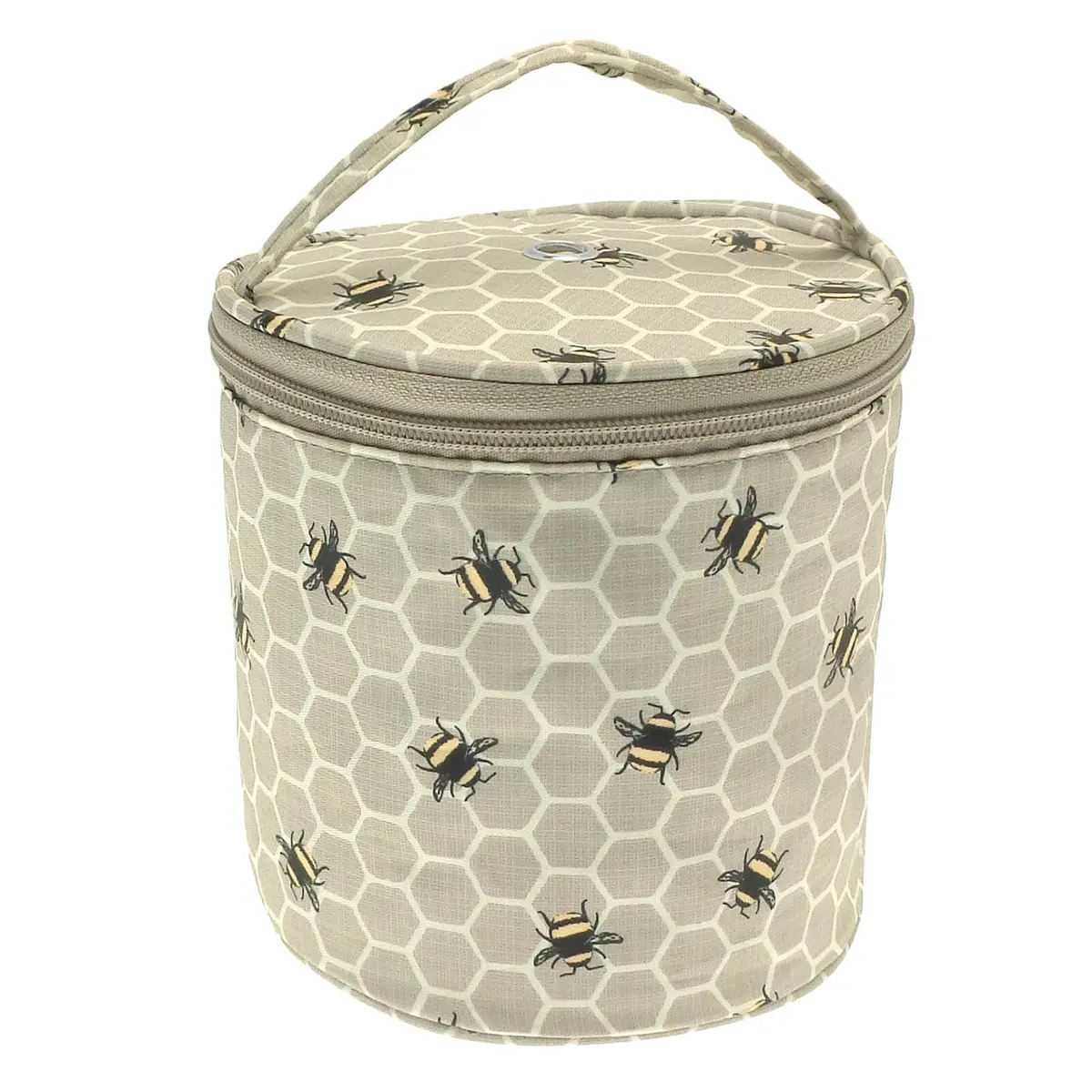 Honeycomb Bee Design Knitting Yarn Holder Crochet Wool Bag 1