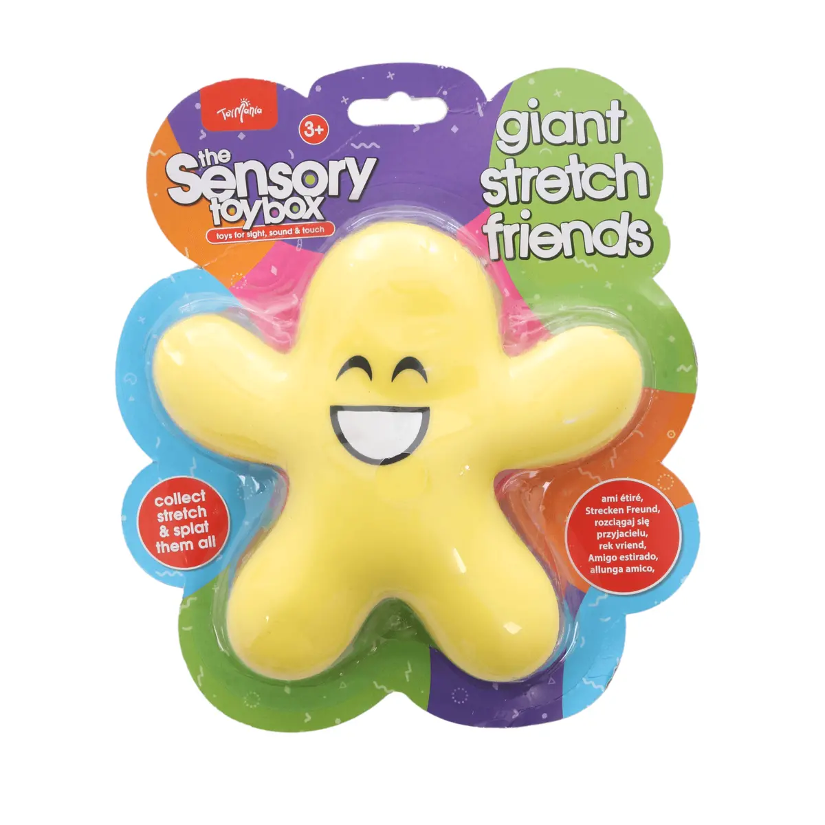 Toy Mania Giant Stretch Friends Sensory Toy Squish Splat Play Age 3+ 4