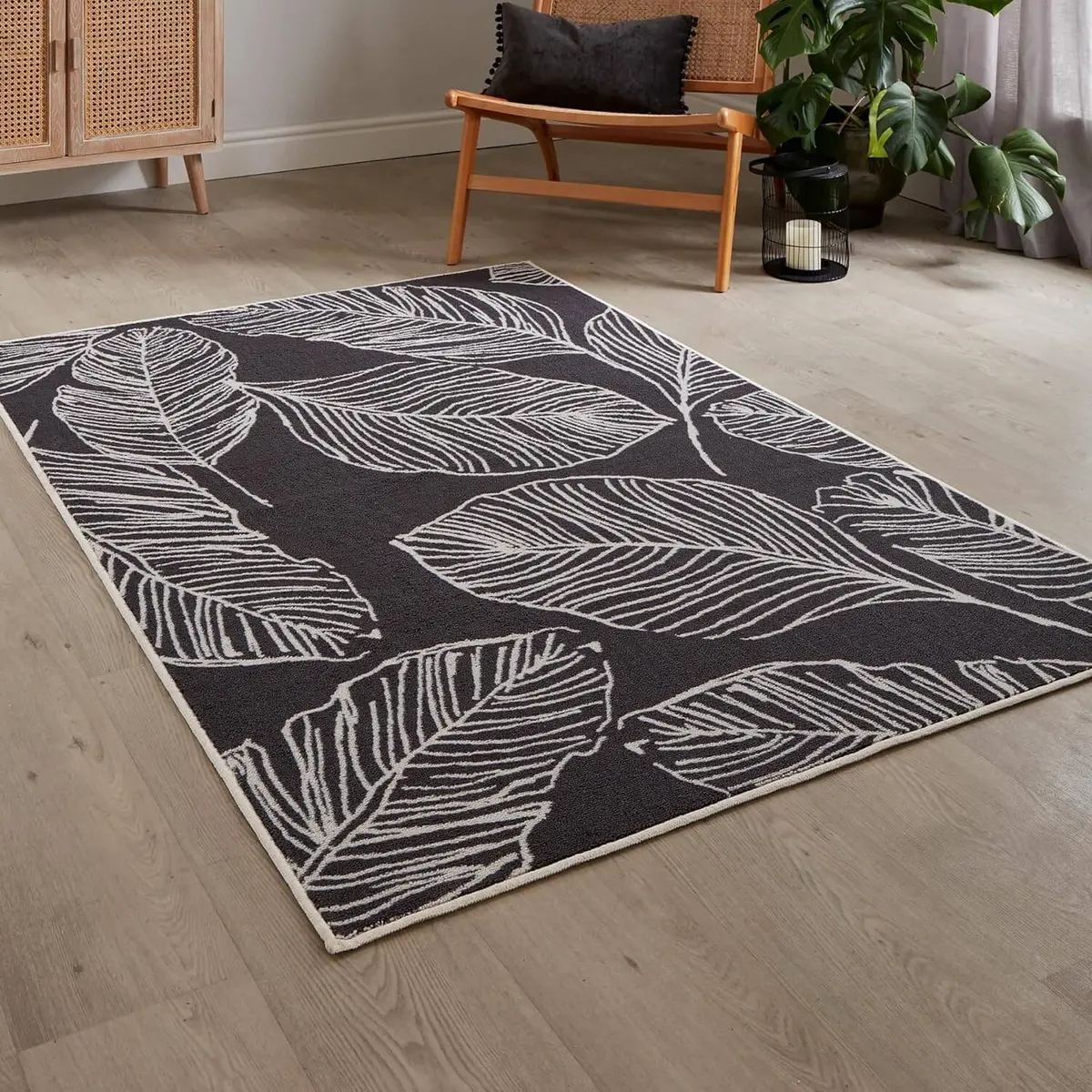 Fusion Rug Rectangle Non-Slip Floor Covering Washable 120X180cm 1