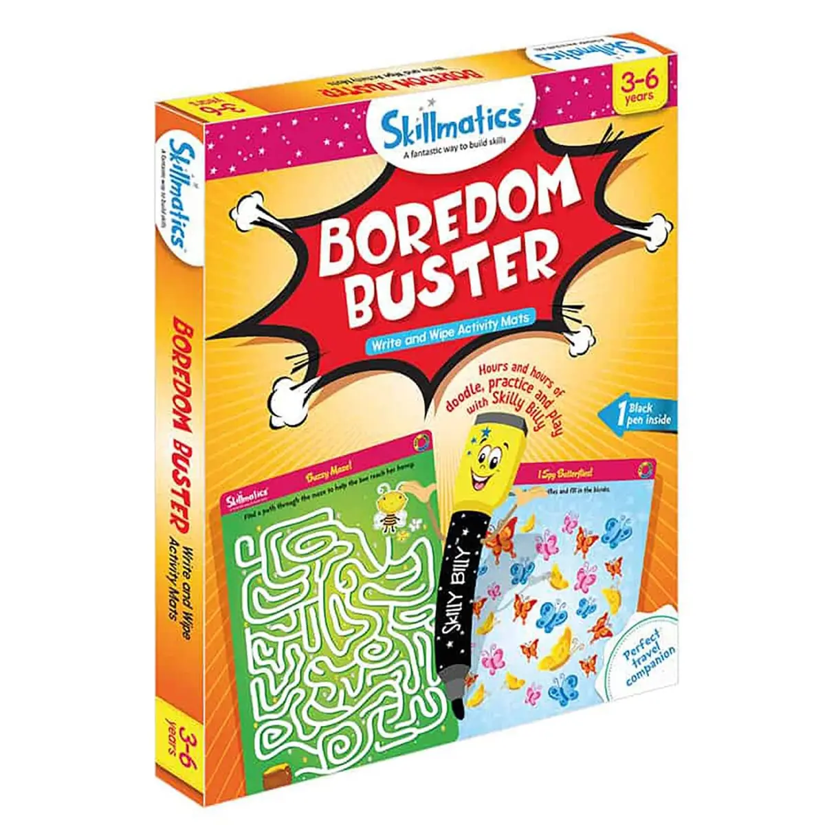 Boredom Buster Reusable Activity Mats Write Wipe Repeat Puzzles 1