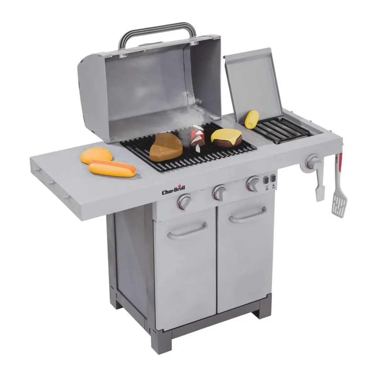 Charbroil Kids Bbq Set Smoke Sounds Lights Pretend Play Burgers Food 1