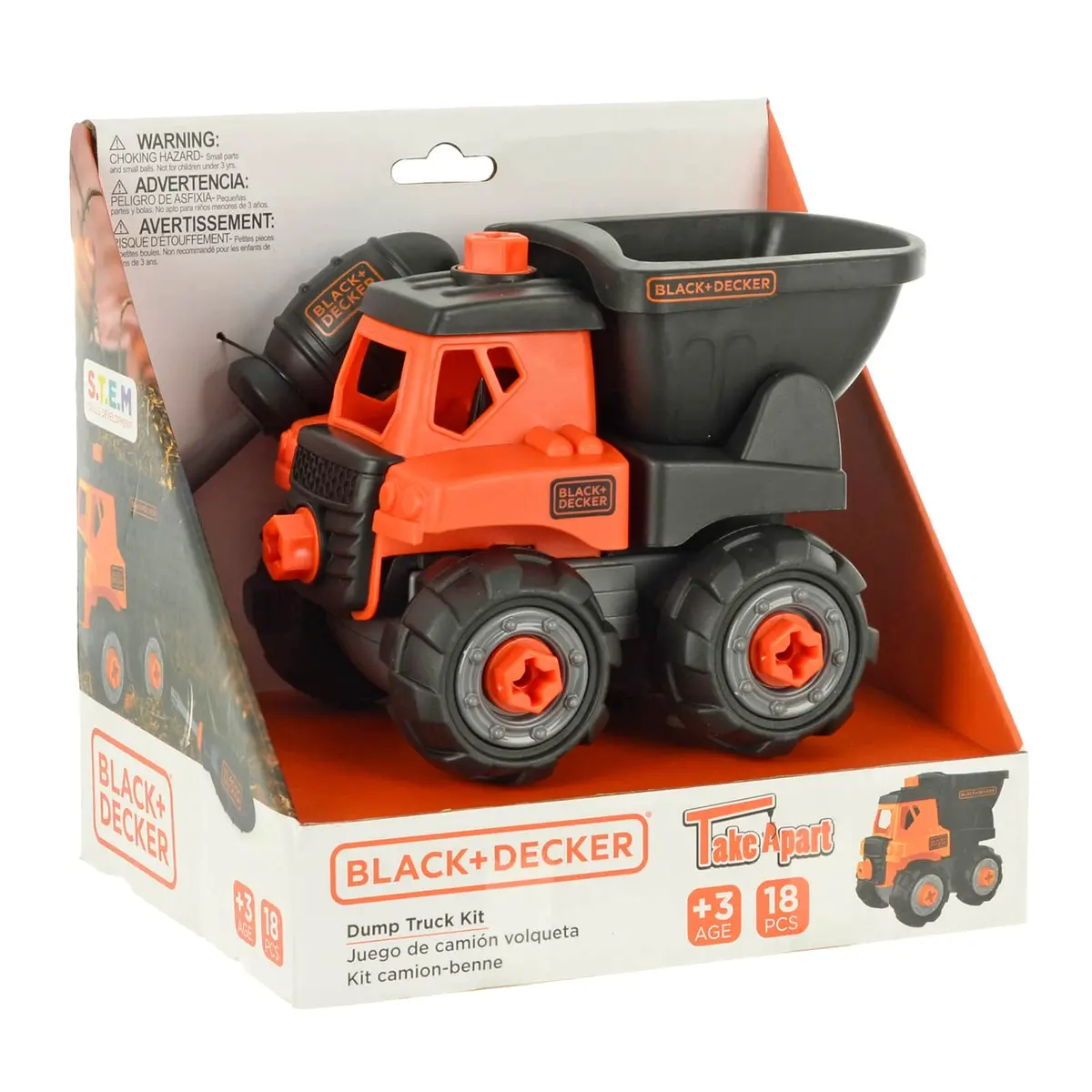 Black + Decker Take Apart Construction Vehicle Kit Building Set 1