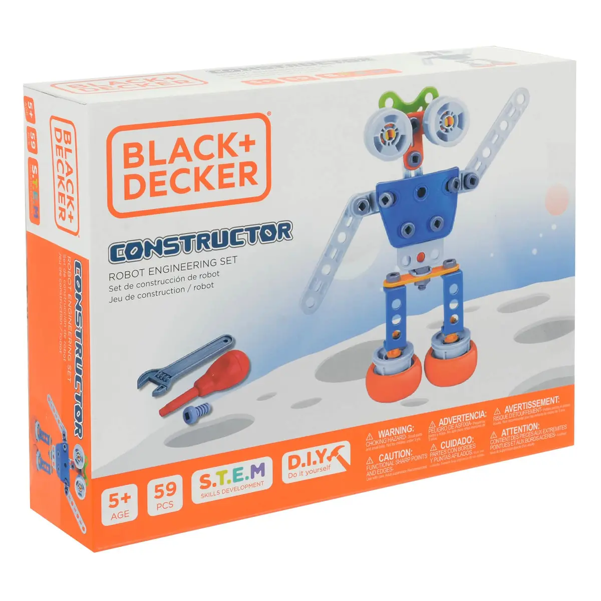 Black + Decker Robot Engineering Set Construction Kit 59 Pieces 1