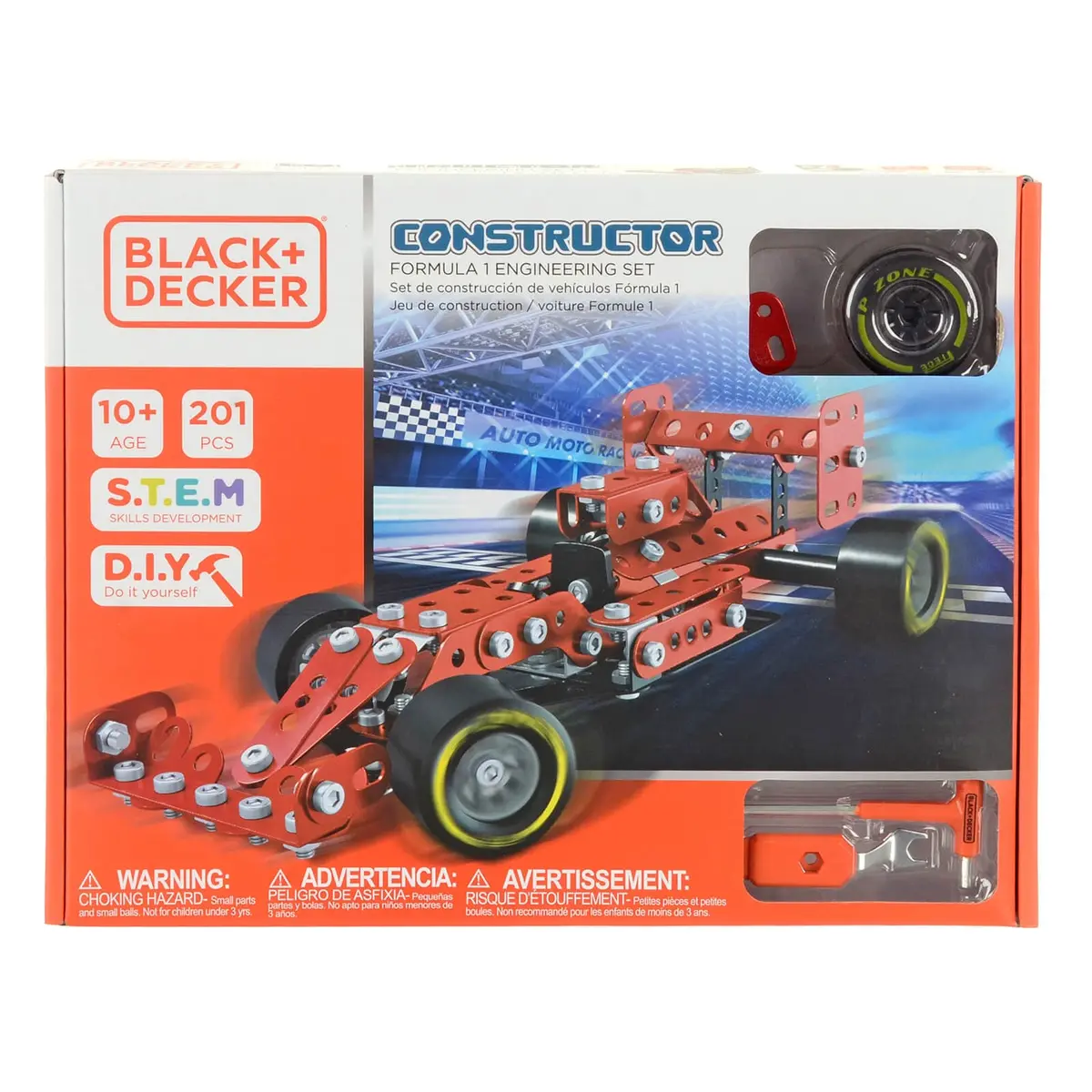 Black + Decker Build A Formula 1 Car Engineering Set 201 Pieces 1