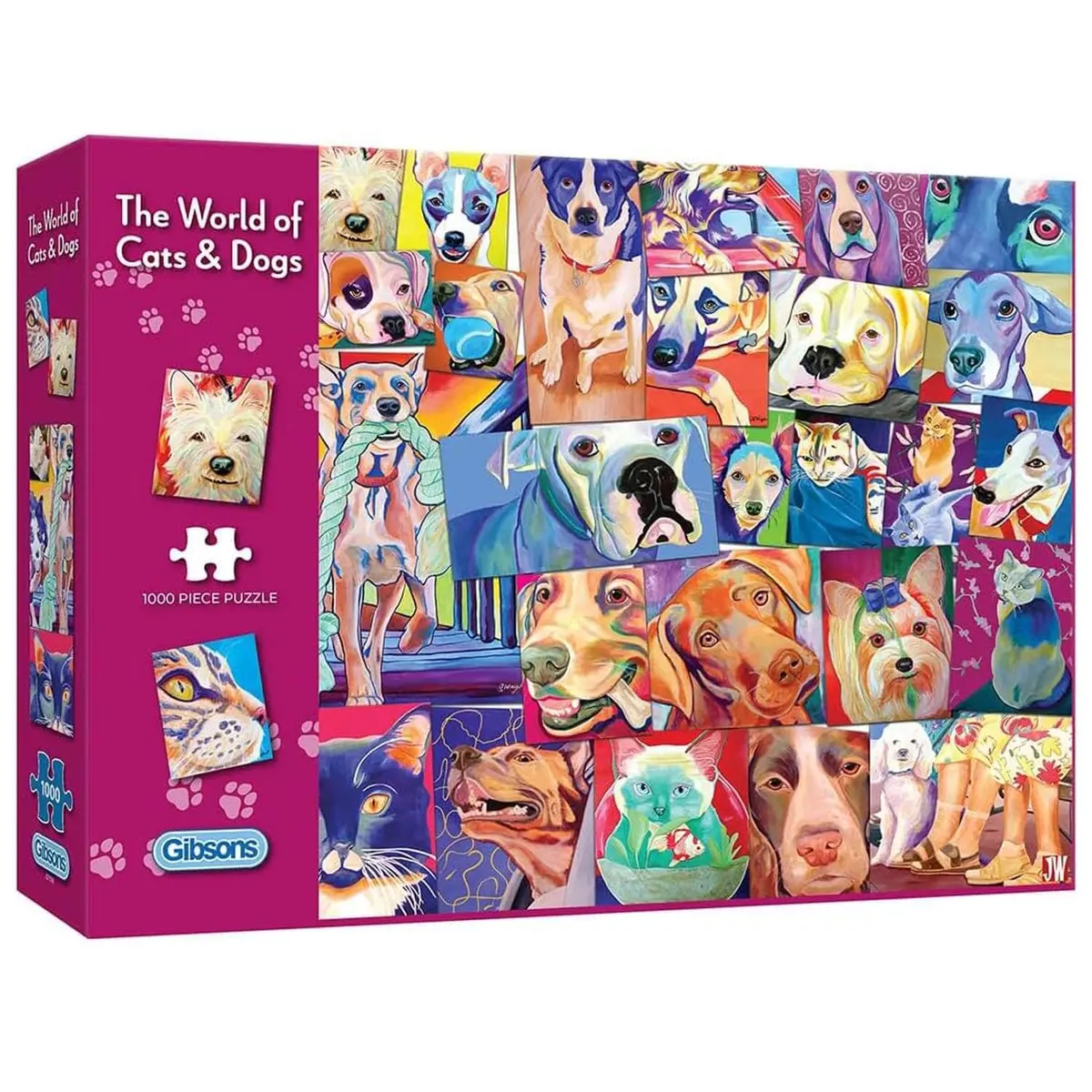 The World Of Cats & Dogs Jigsaw Puzzles Pet Portraits 1000 Pieces 1