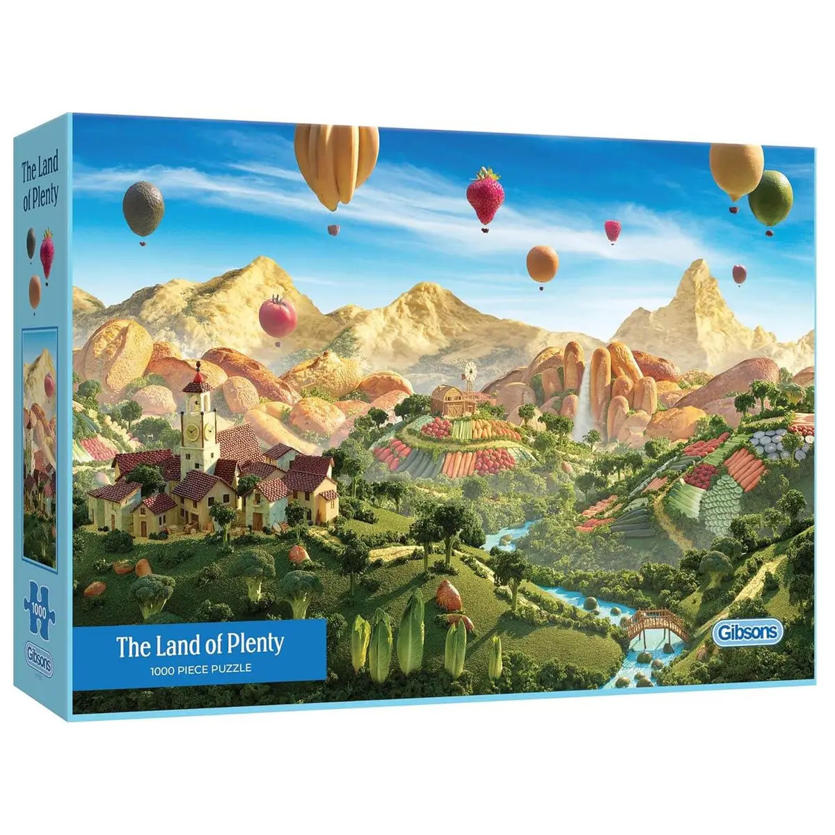 The Land Of Plenty Jigsaw Puzzle Food Fruit Landscape 1000 Pieces 1
