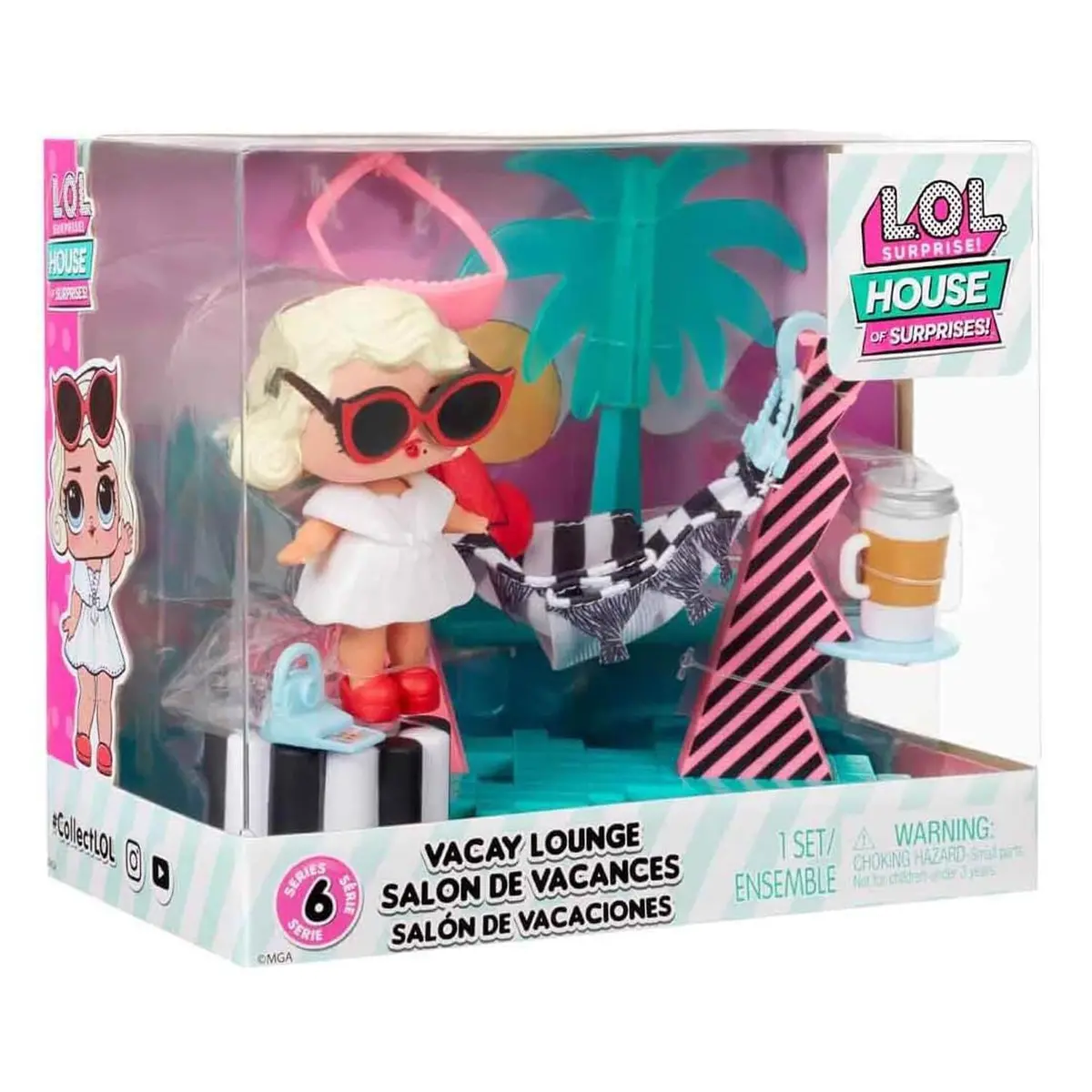 Lol Surprise Vacay Lounge Playset Leading Baby Doll Tree Hammock 1