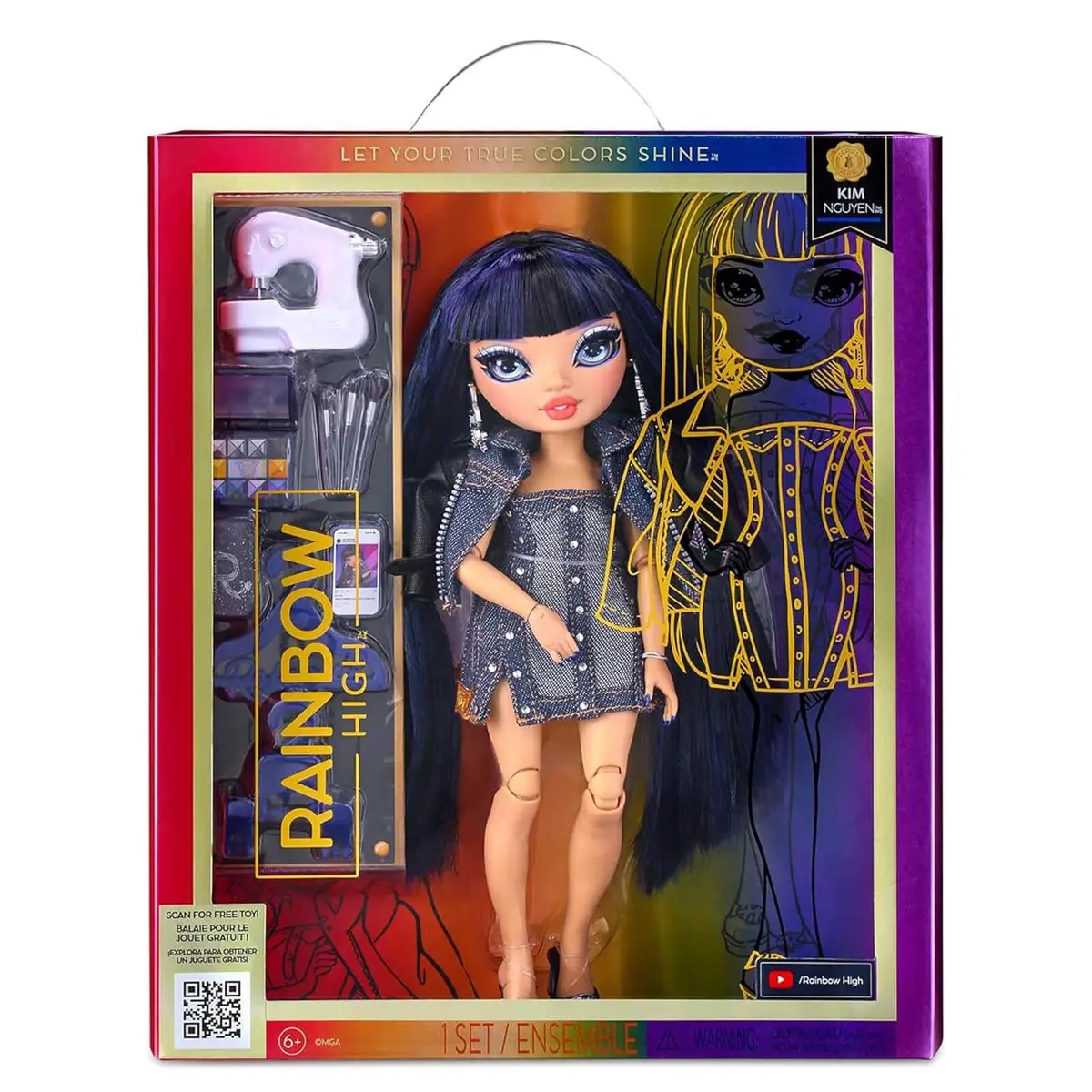 Rainbow High Fashion Doll With Outfit & 10+ Accessories 26Cm 1