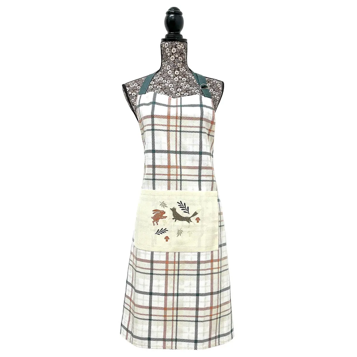 Kitchen Apron Woodland Design Fox Hare Adjustable Neck Strap 1