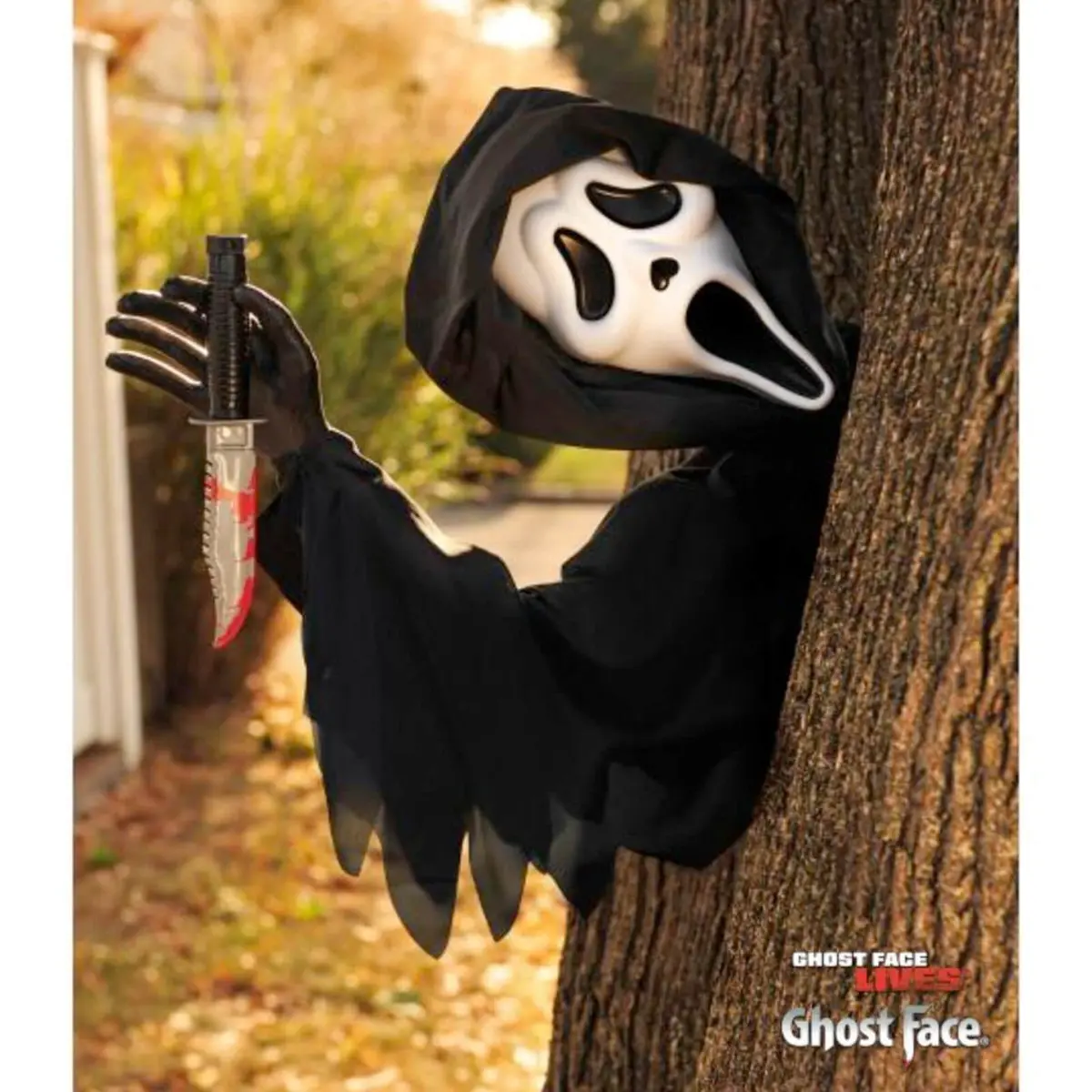 Ghost Face Stalker Assassin Decoration Outdoor Halloween Prop 1