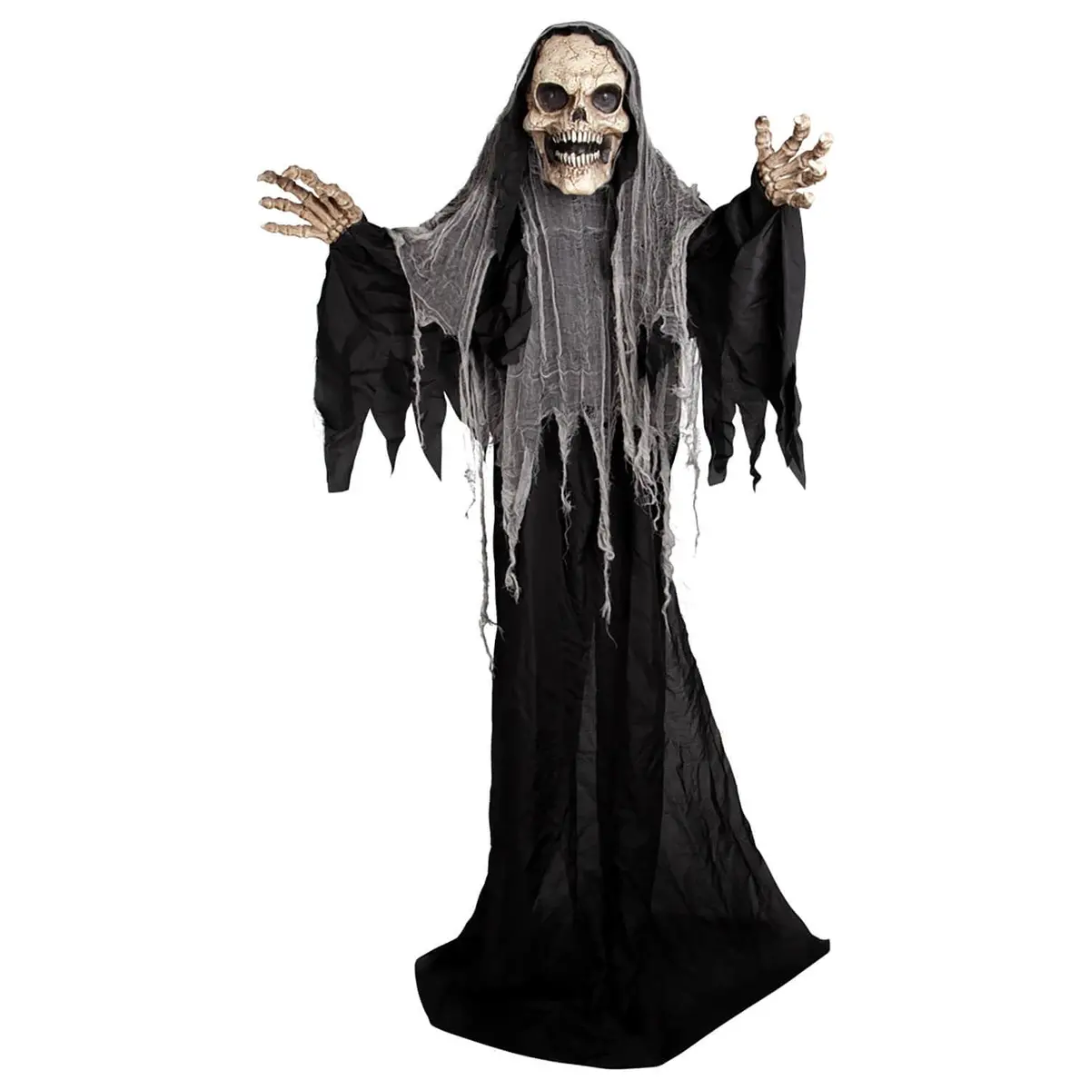 6Ft Animated Graveyard Grim Reaper Figure Lights Sounds Decoration 1