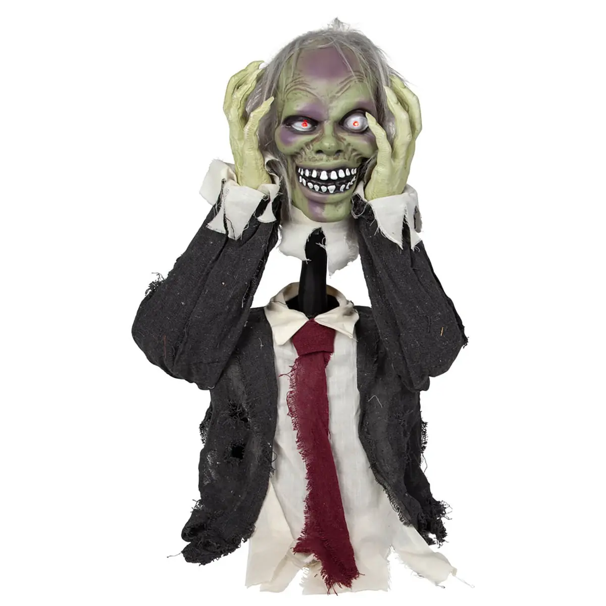 Animated Zombie Groundbreaker Light Sound Halloween Decoration 56Cm 1