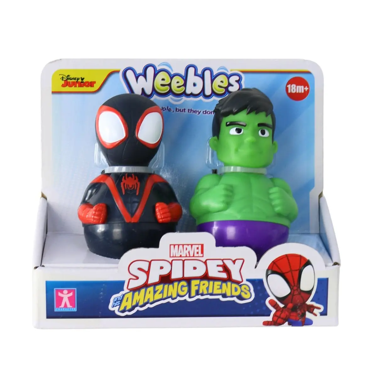 Weebles Spidey & His Amazing Friends 2 Pack Character Wobble Toy 18M+ 2