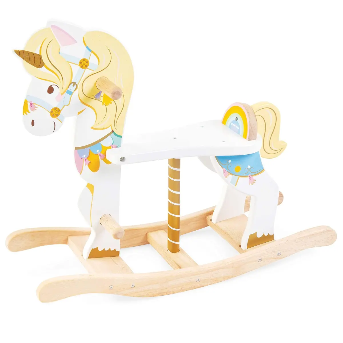 Le Toy Van Rocking Unicorn Carousel Castle Colour Wooden Seat Age 12M+ 1