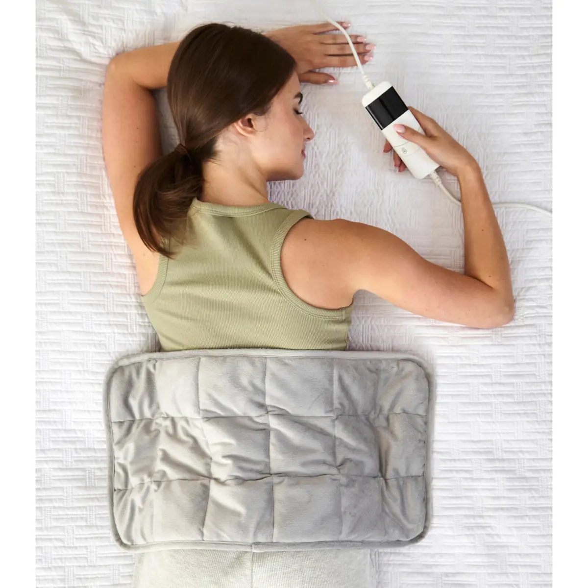 Electric Weighted Heating Pad With Controller Heat Timer 60Cm 1