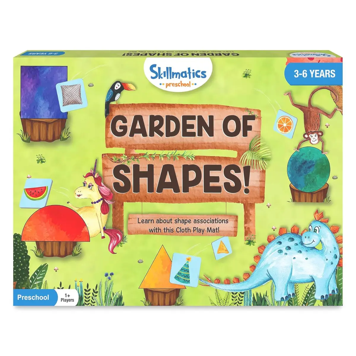 Preschool Educational Cloth Play Mat Matching Game Tiles Bag 1