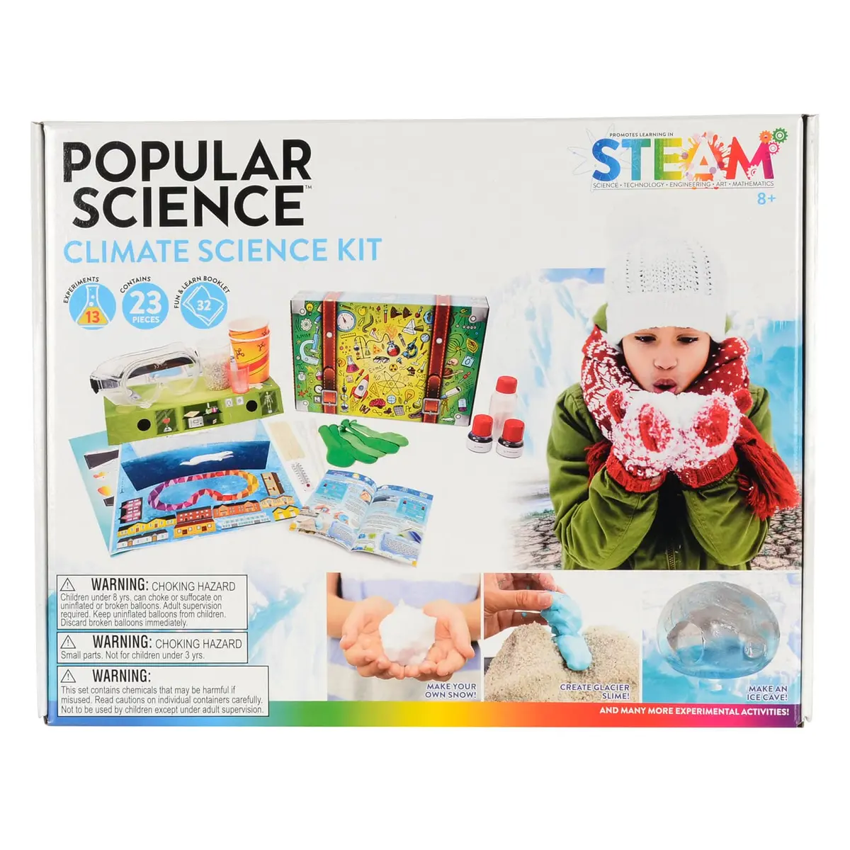 Large Climate Science Kit 13 Experiments Ice Cave Slime Snow Age 8+ 1