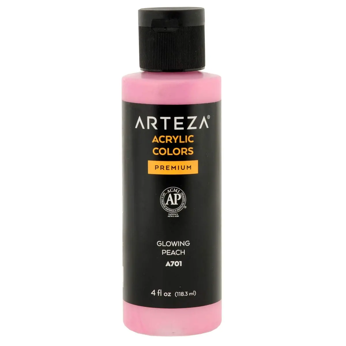 Bulk Pack Of 12 Arteza Iridescent Acrylic Paint A701 Glowing Peach 118Ml 2